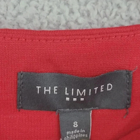 NWT The Limited Red Sheath Dress 8 With Cap Sleeves & Back Zip Closure 18CT - Picture 4 of 8